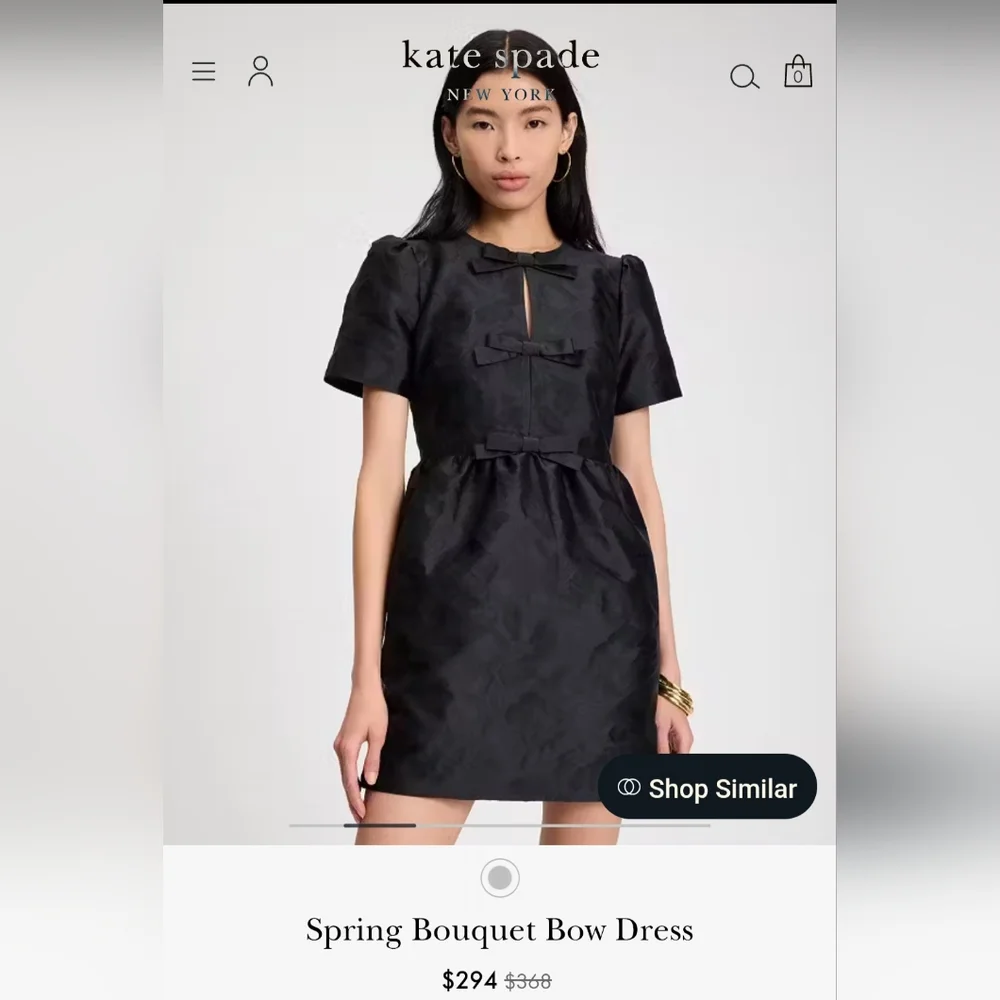 Kate Spade Spring Bouquet Bow Dress - Picture 2 of 11